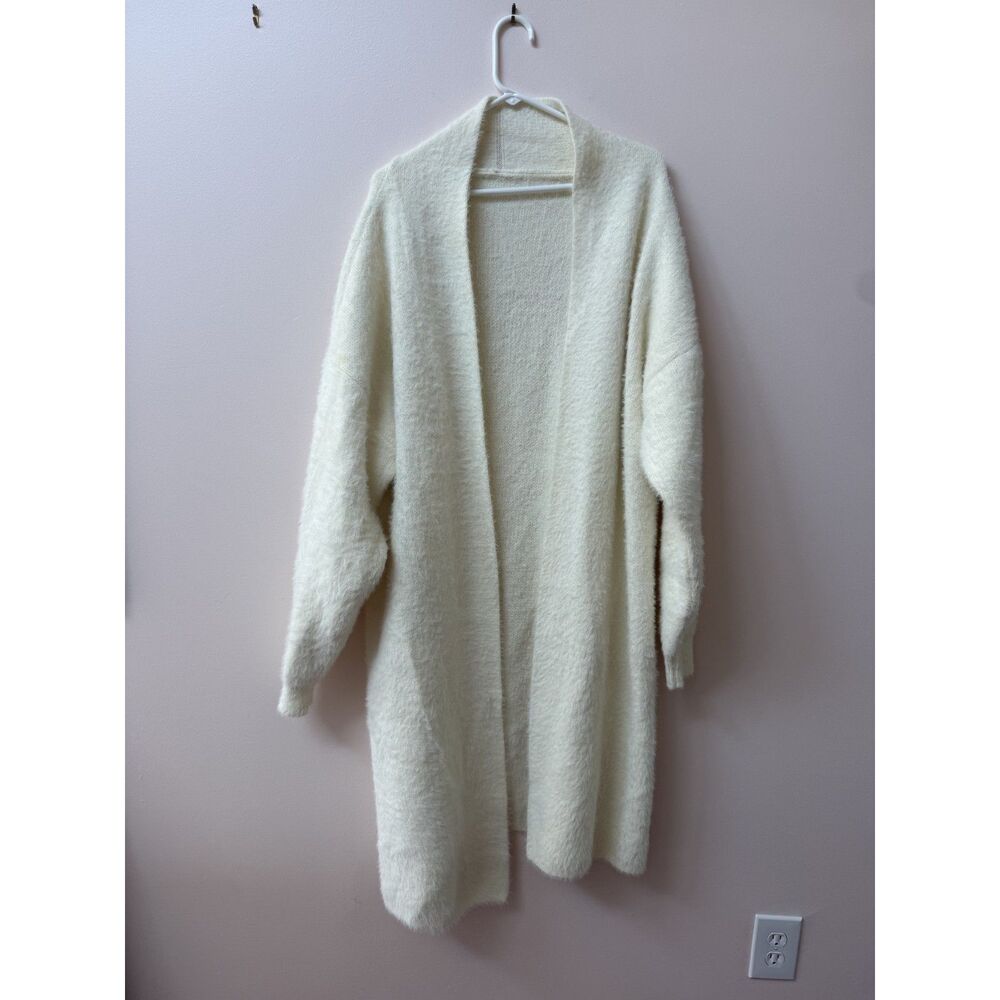 Rosyleia Heavyweight Cashmere-Look Loose-Fit Cardigan Jacket